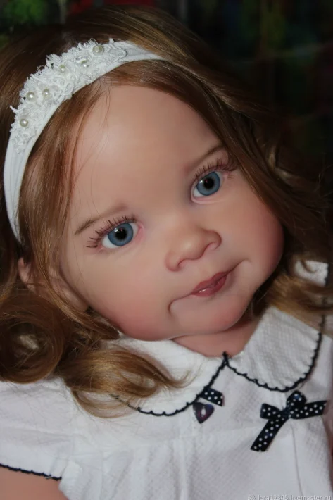 

St.Store 30inches Reborn Doll Girl Ziva Visible Veins Rooted Hair Already Painted