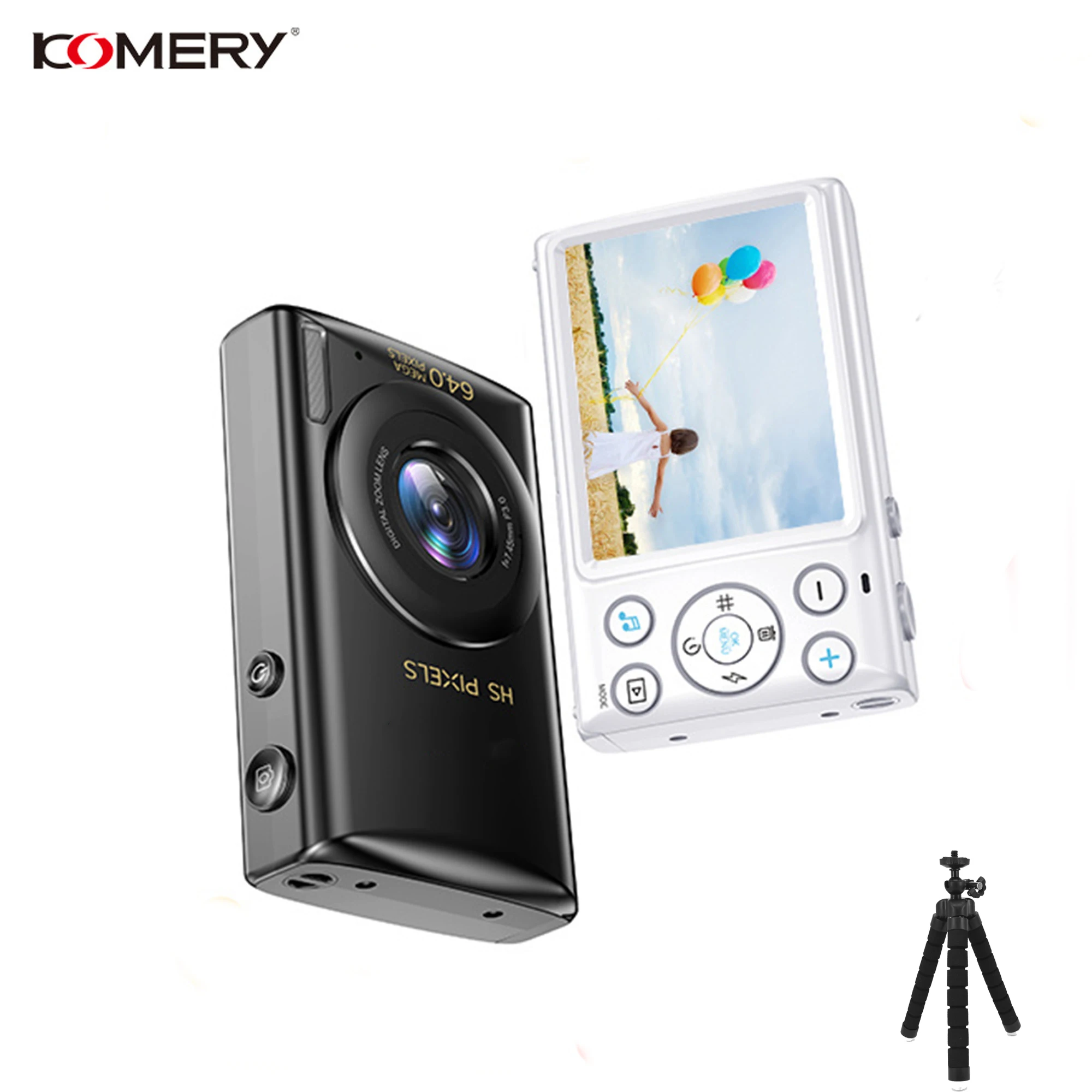 4K Kids Digital Camera For Photography 64MP MP3 Player Compact Video Camera 18X Digital Zoom Vlogging Camera Travel Walkman