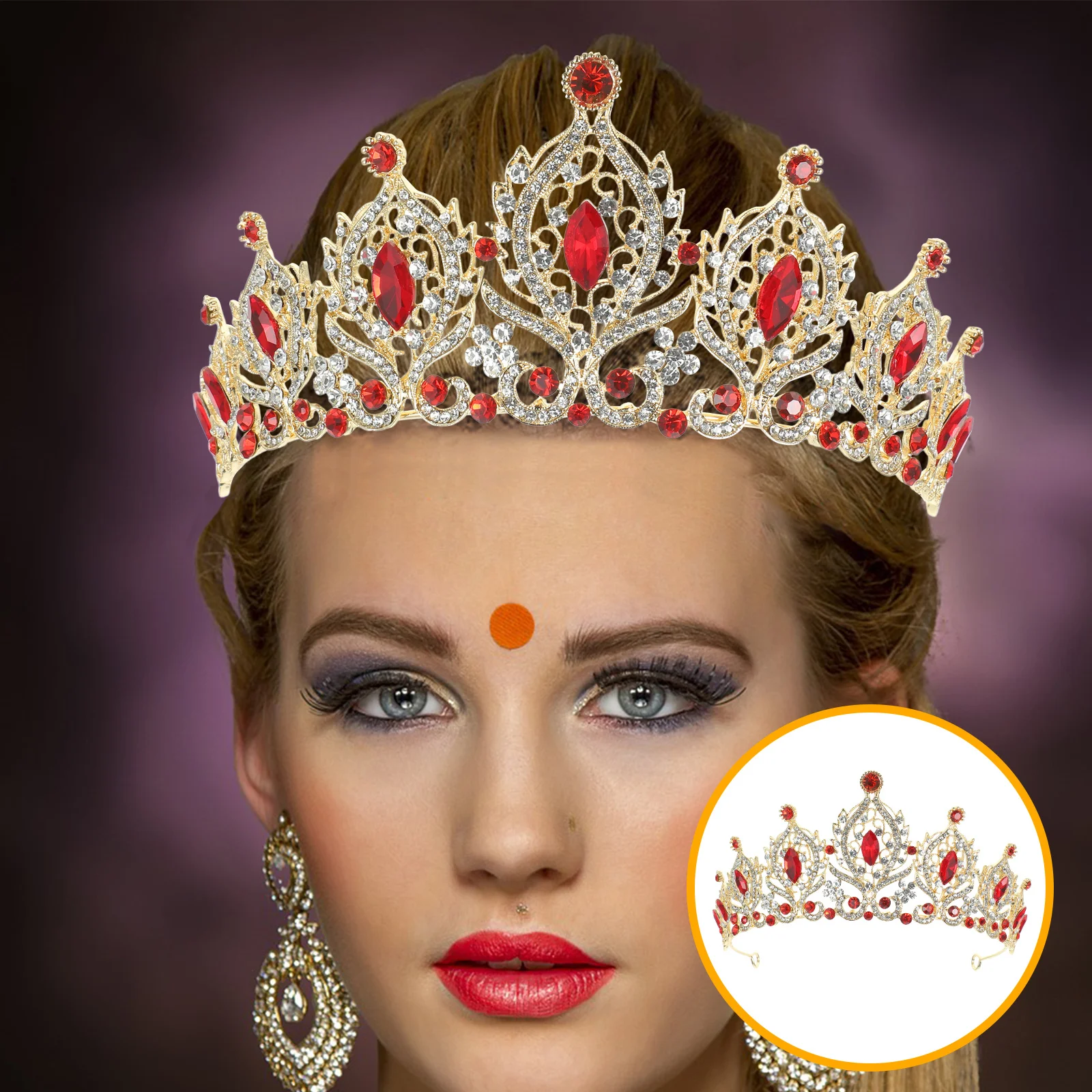 

Wedding Crown Bridal Crystal Headband Sparkling Bride Hair Accessories Pageant Gift Wedding Crown for Bride Crowns for Women