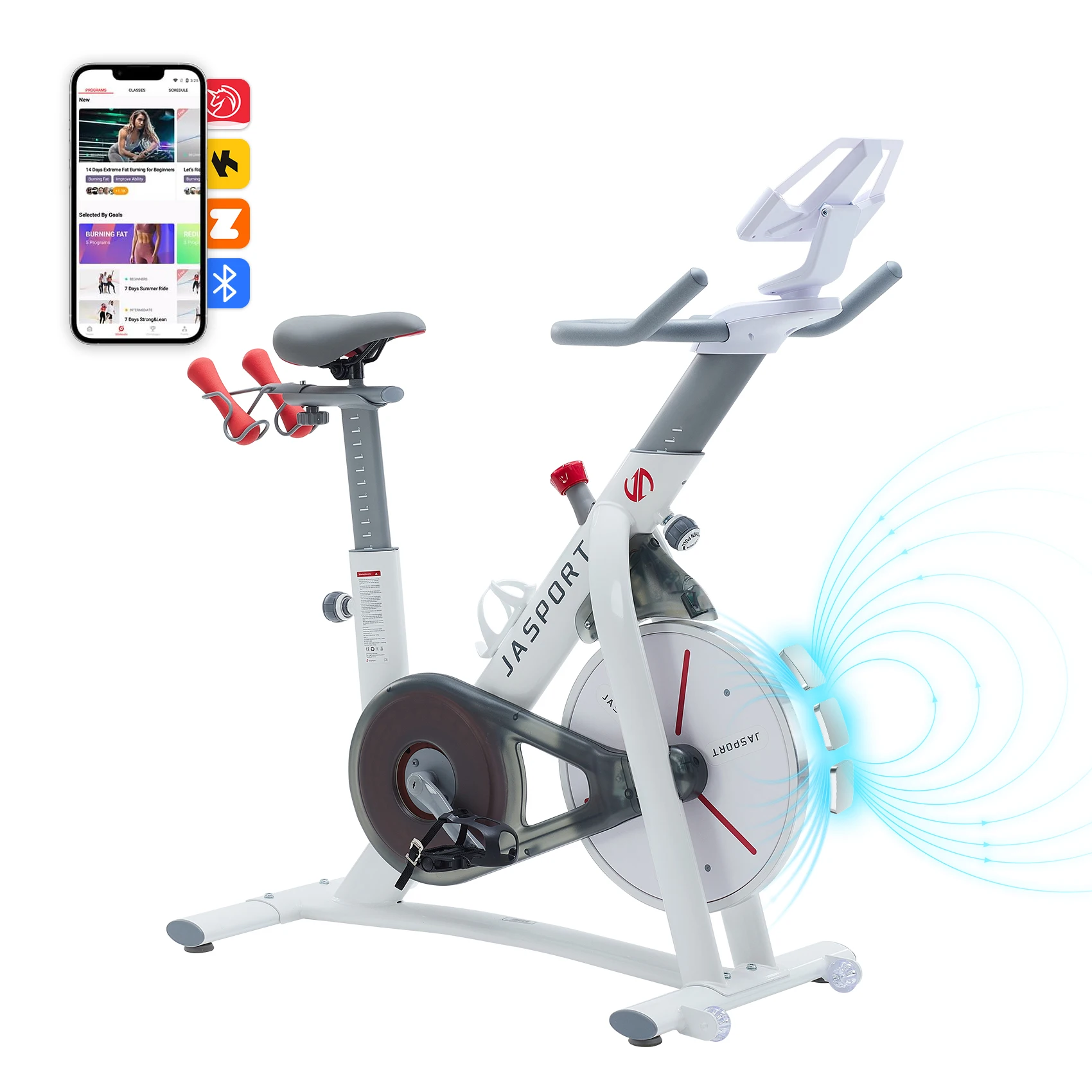 S3 Heimtrainer Ergometer für Zuhause – Leises Fitnessbike mit Magnetbremse & Riemenantrieb, ideal für tägliches Cardiotraining im Home Gym, App-kompatibel mit Zwift & Kinomap