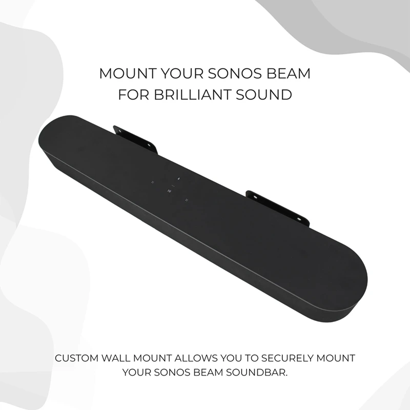 Speaker Wall Mount Bracket Soundbar Wall Mount Strong Load-Bearing Floating Holder For SONOS Beam Gen1 Gen2 Sound Bar Durable