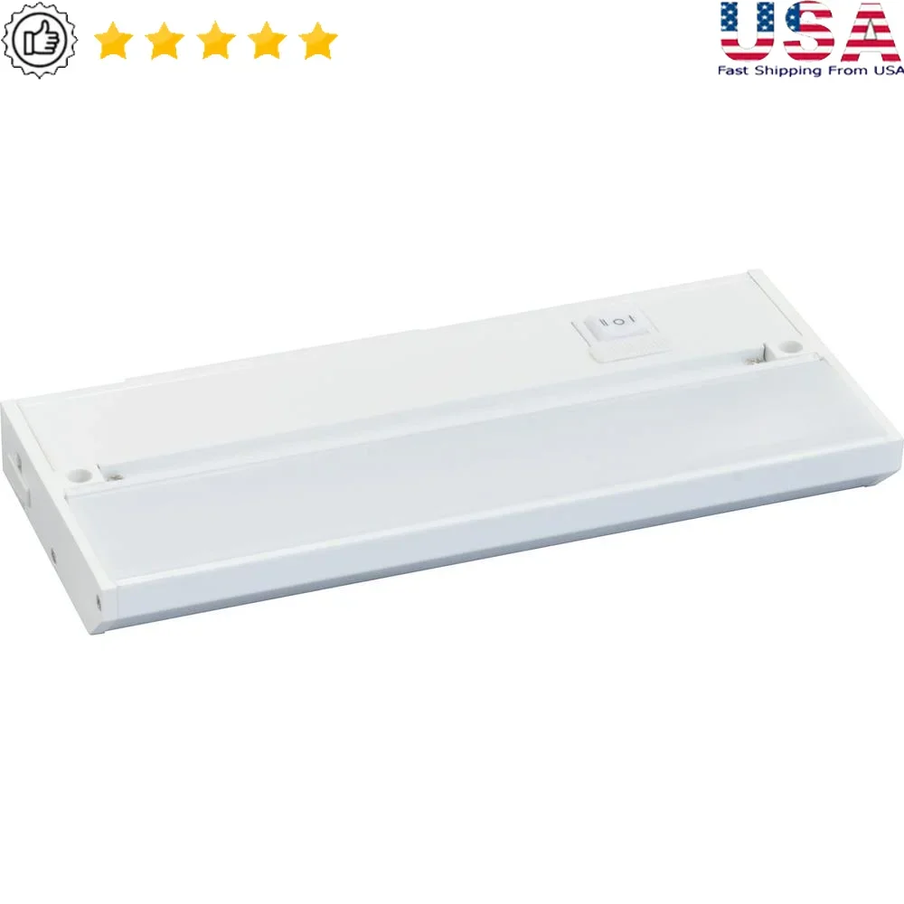 14" Hardwire LED Undercabinet Light Linkable Kitchen Lighting Low Profile Aluminum Fixture Maximum Wiring Flexibility