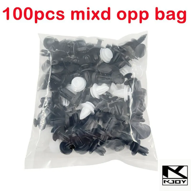 kkjoy 100Pcs Mixed Retainer Clips Push Fastener for Fender Door Panel