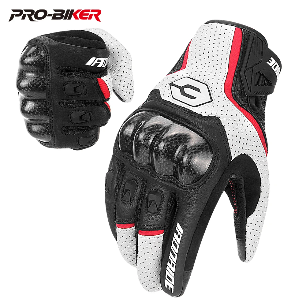 

Motorcycle Gloves Men's Leather Gloves Summer Riding Motorcycle Gloves Motocross Bike Touch Screen Breathable Protection