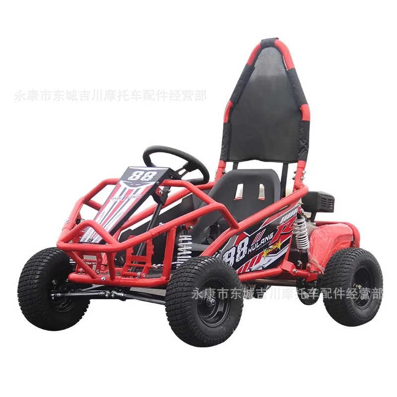 Single four-wheeled off-road beach car electric gasoline go-kart parent-child venue competitive mountain drift go-kart