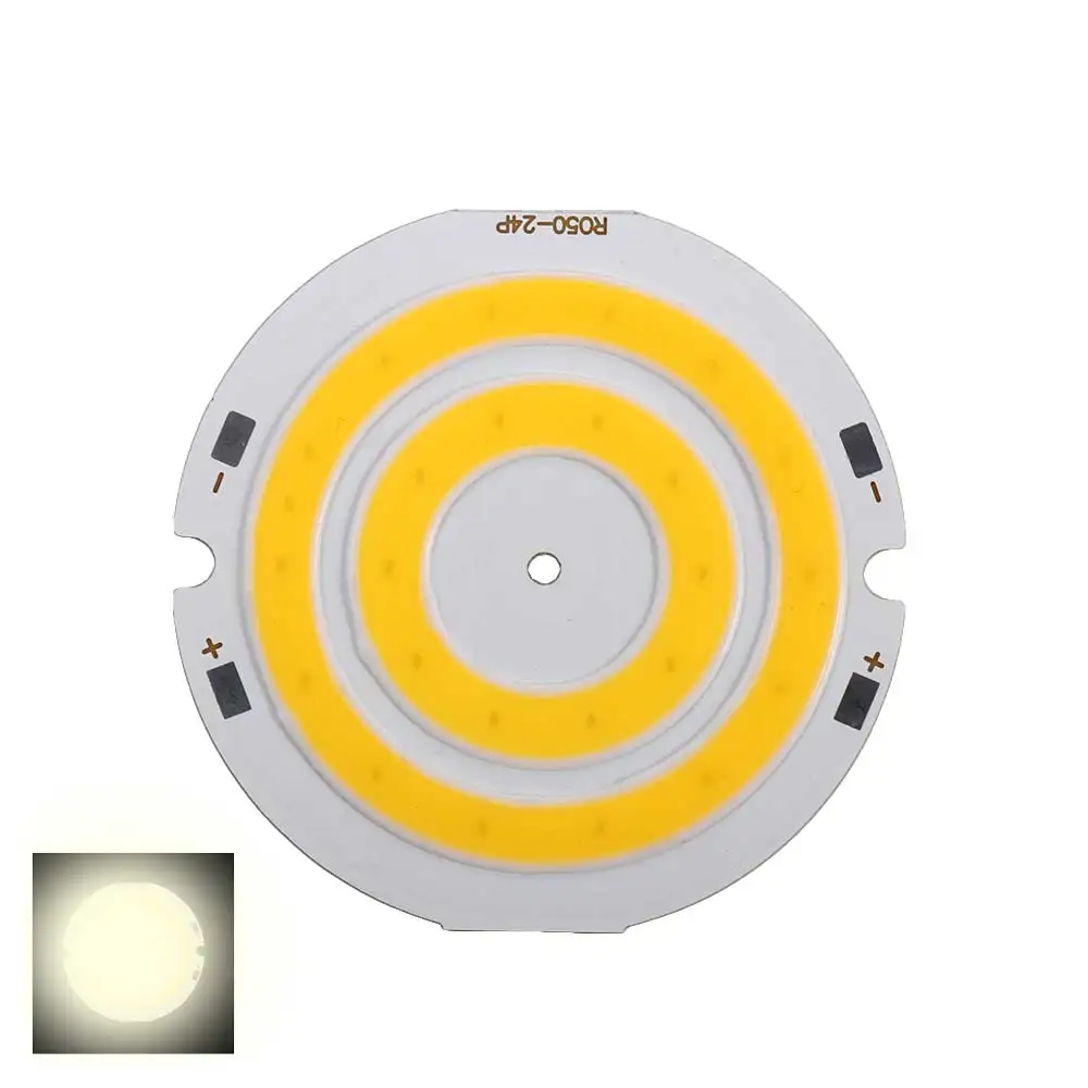 3V 4V 1 pcs Double Ring COB Circular LED Warm/Cold/Red/Blue Light Round Light Plate COB Lighting COB Chip Lighting Components