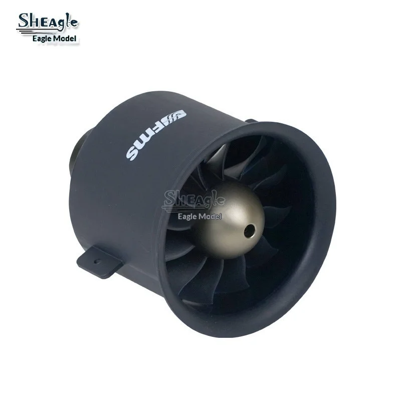 Sheagle FMS 70mm V2 Pro 12 Blades Ducted Fan With 3060 Kv1900 Inrunner Motor 6S For RC Fixed Wing Aircraft Model