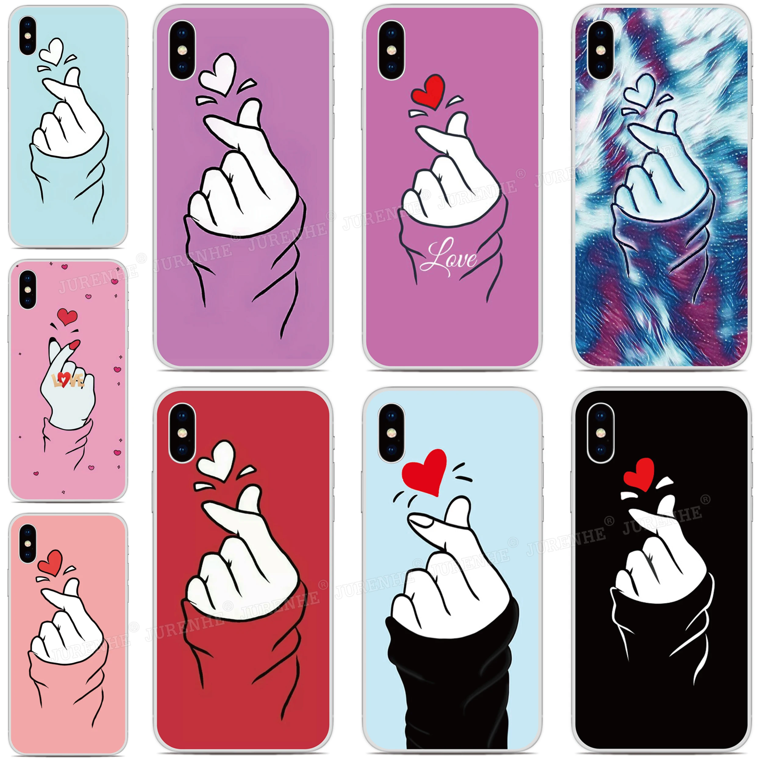 Finger Love Case For Alcatel 1B 1S 1SE 1L 1A 3 1 5033D 3X 1C 1X 1V 2019 2020 2021 2022 Nothing Phone 2A Plus CMF 1 2 Cover