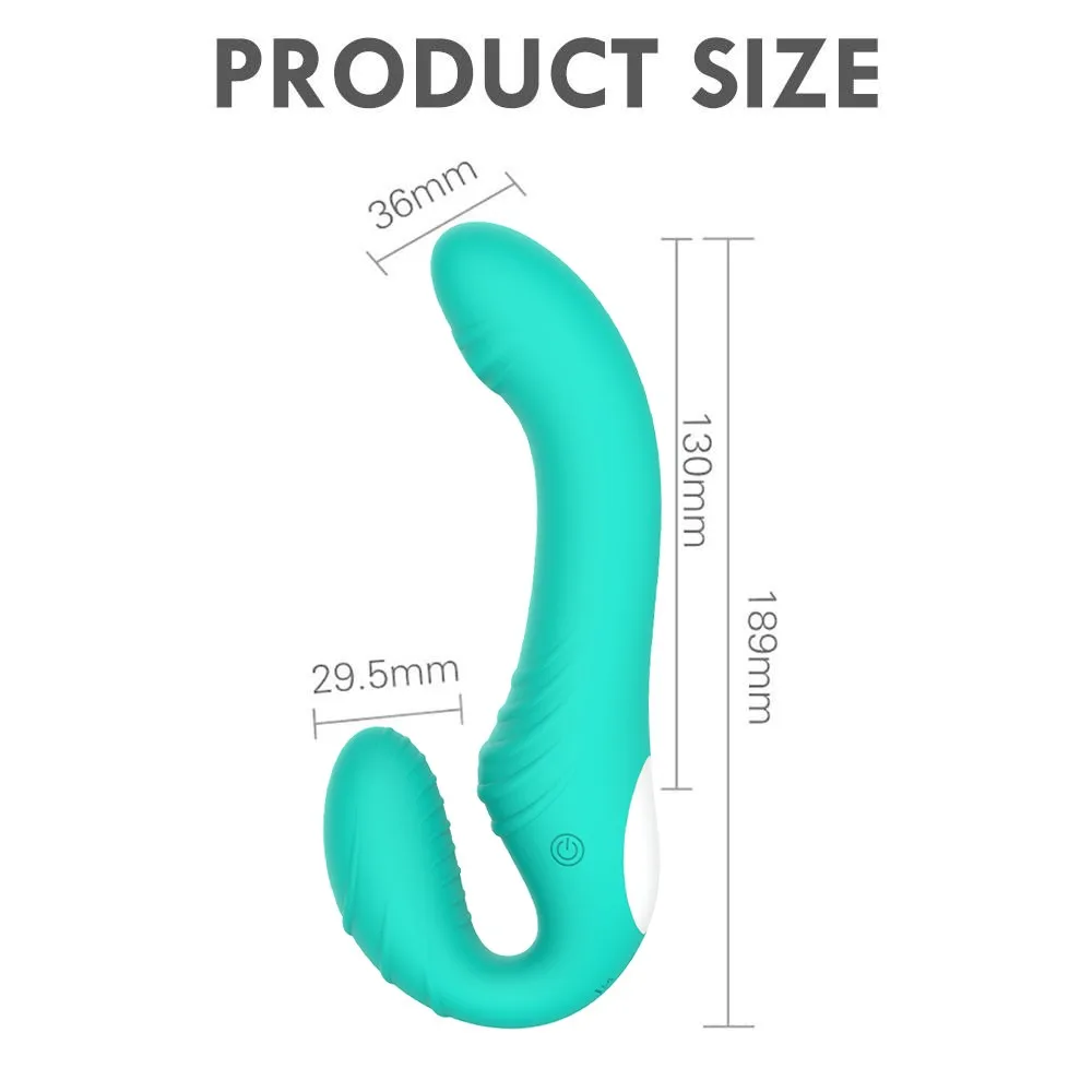 Vibrating Strapless Double Head Vibrators Strap-on Dildo for Couples Lesbian G-Spot Clitoris Stimulate Erotic Sex Toys For Women