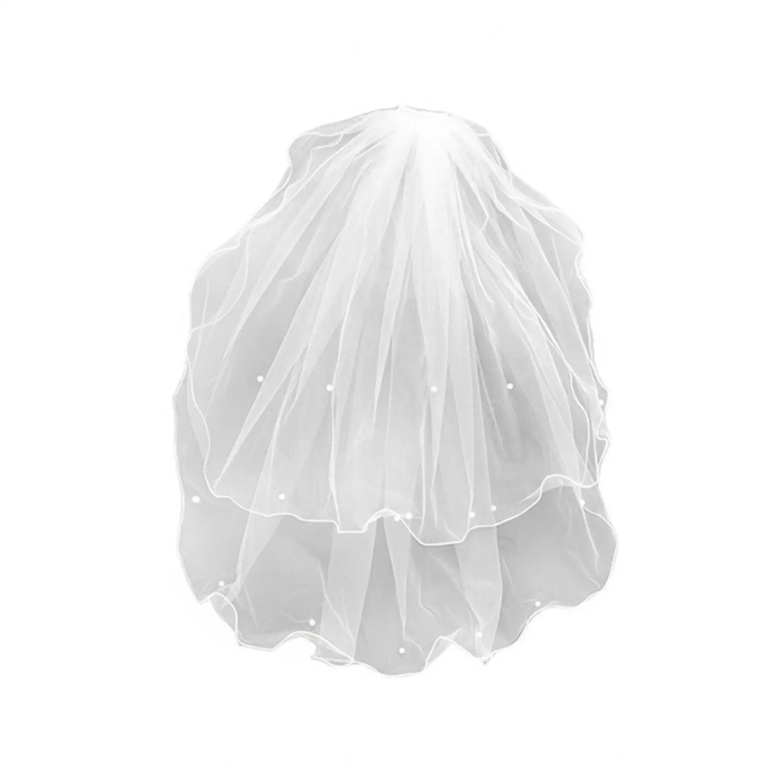Two-Tier Pearl Bridal Headpiece Scattered Pearls Bridal Bridal Headpiece With