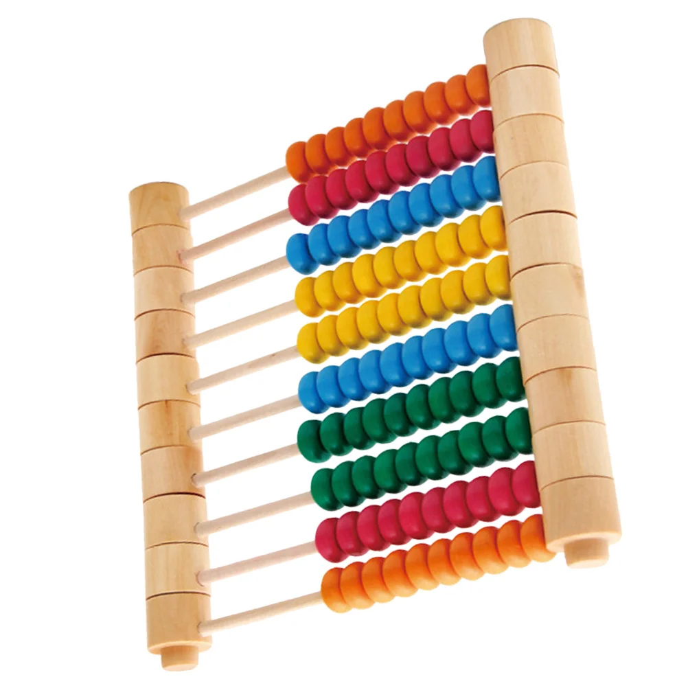 1 pc de madeira destacável cálculo quadro ábaco aritmético para crianças cedo matemática aprendizagem ferramenta educacional estudantes colorido