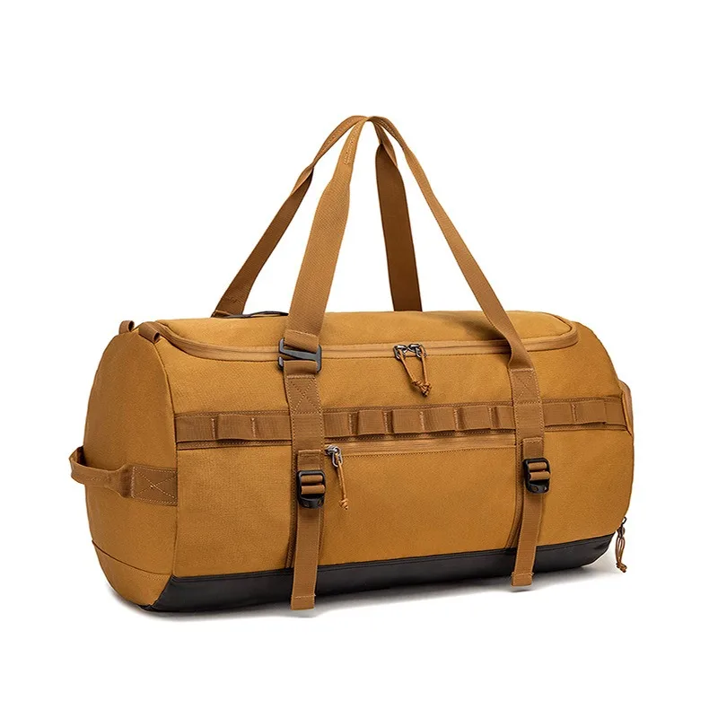 Travel Bag Men Handbag with Shoe Pocket Large Capacity Luggage Carry On Bags Men's Gym Bag Waterproof Folding Cylinder Handbags