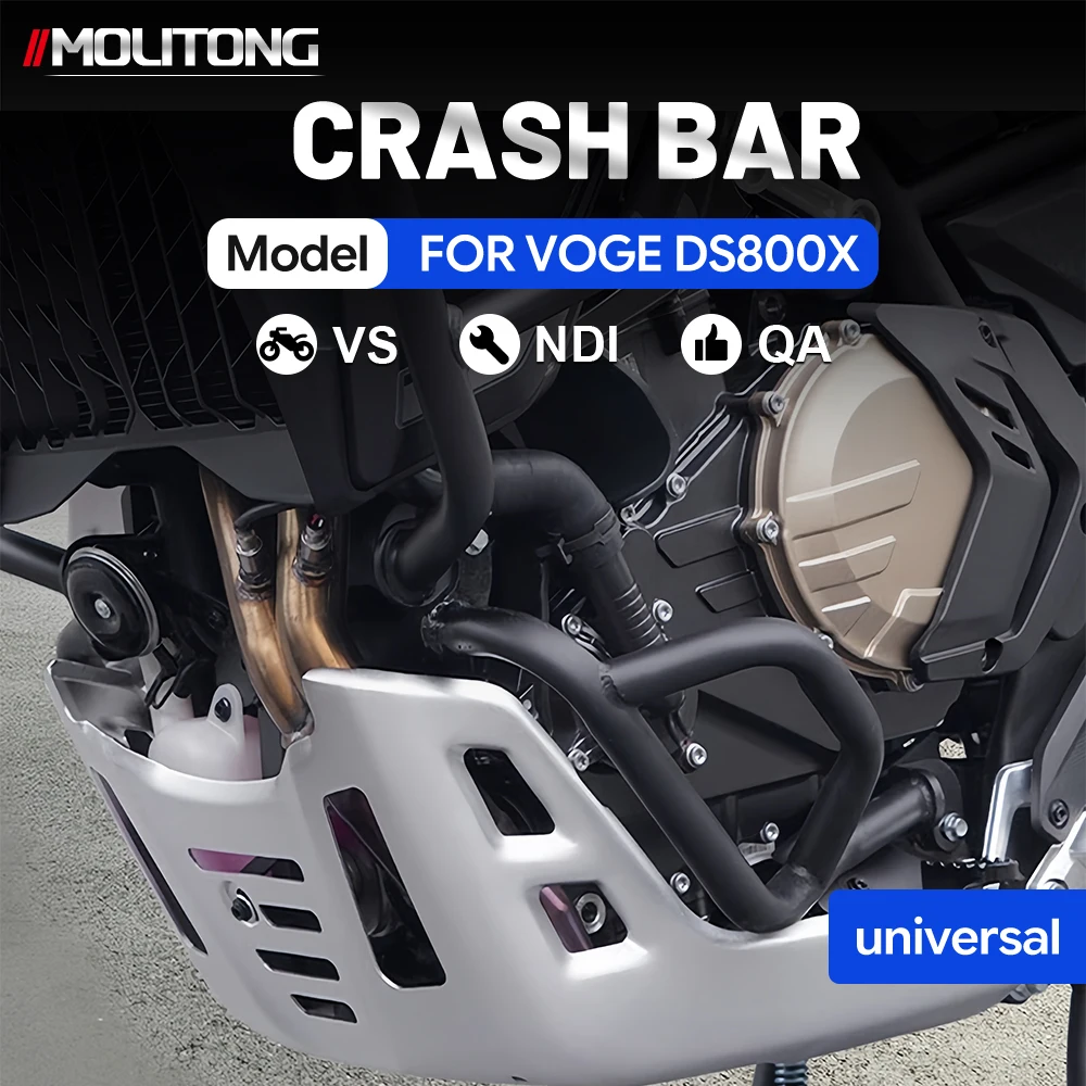 Motorcycle Crash Bar Engine Guard Bumper For VOGE DS800X Upper Lower Frame Protector Anti-collision Modified Accessories Parts