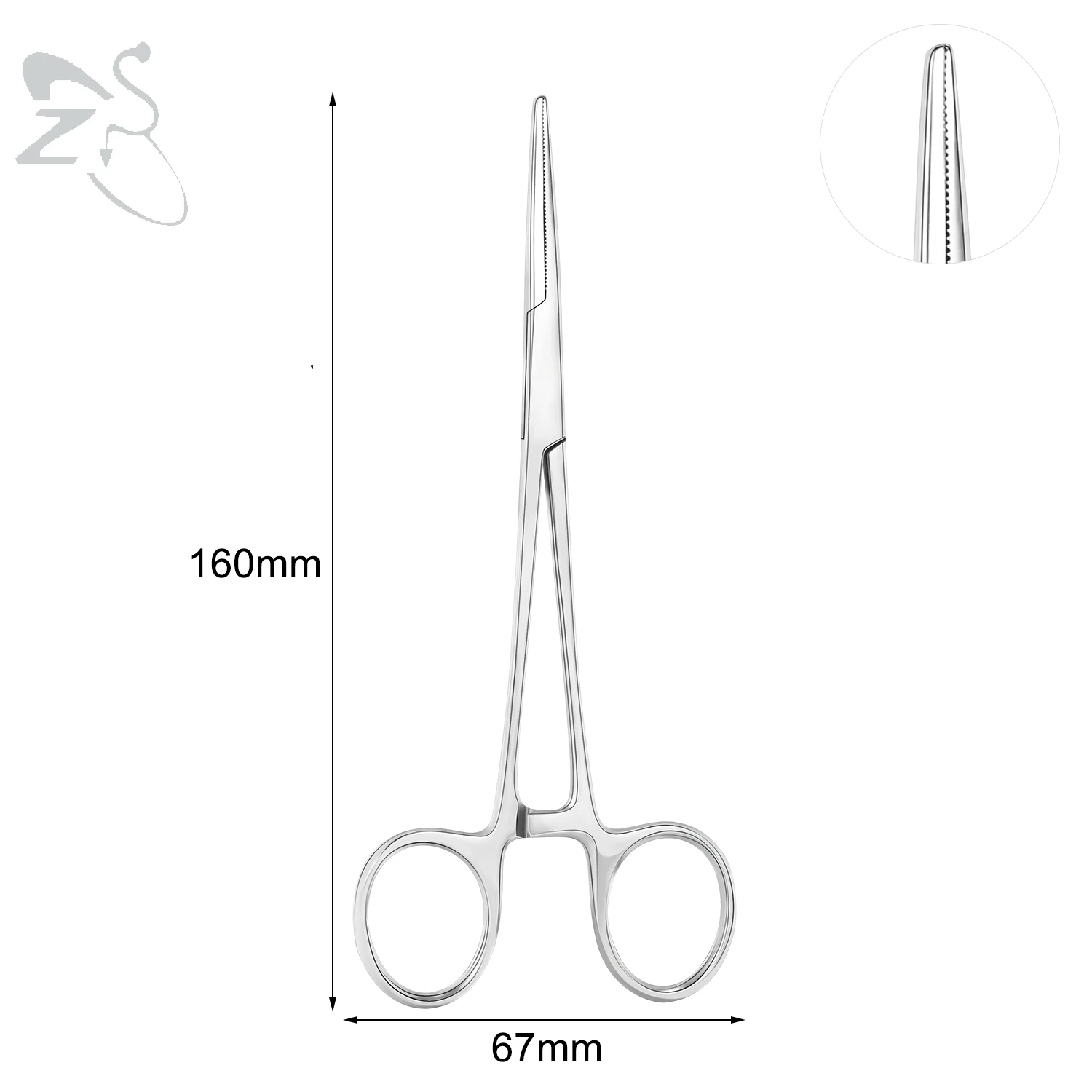 ZS 1PC Edelstahl Piercing Klemme Schlitz Locking Forcep Öffnung Piercing Zange Werkzeug für Ohr Lippe Bauch Nabel Zunge piercing