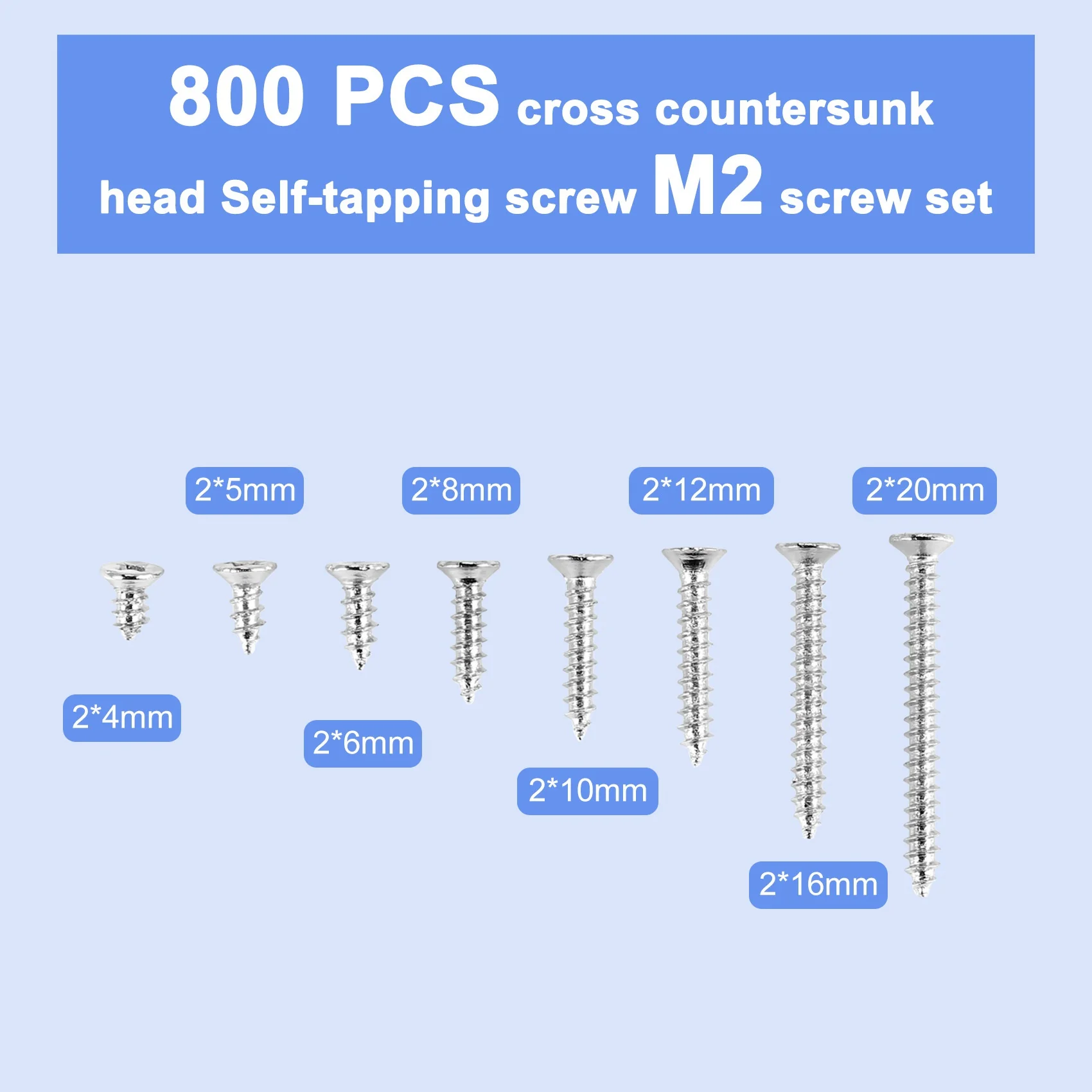 ABFA 800 шт. набор саморезов из нержавеющей стали