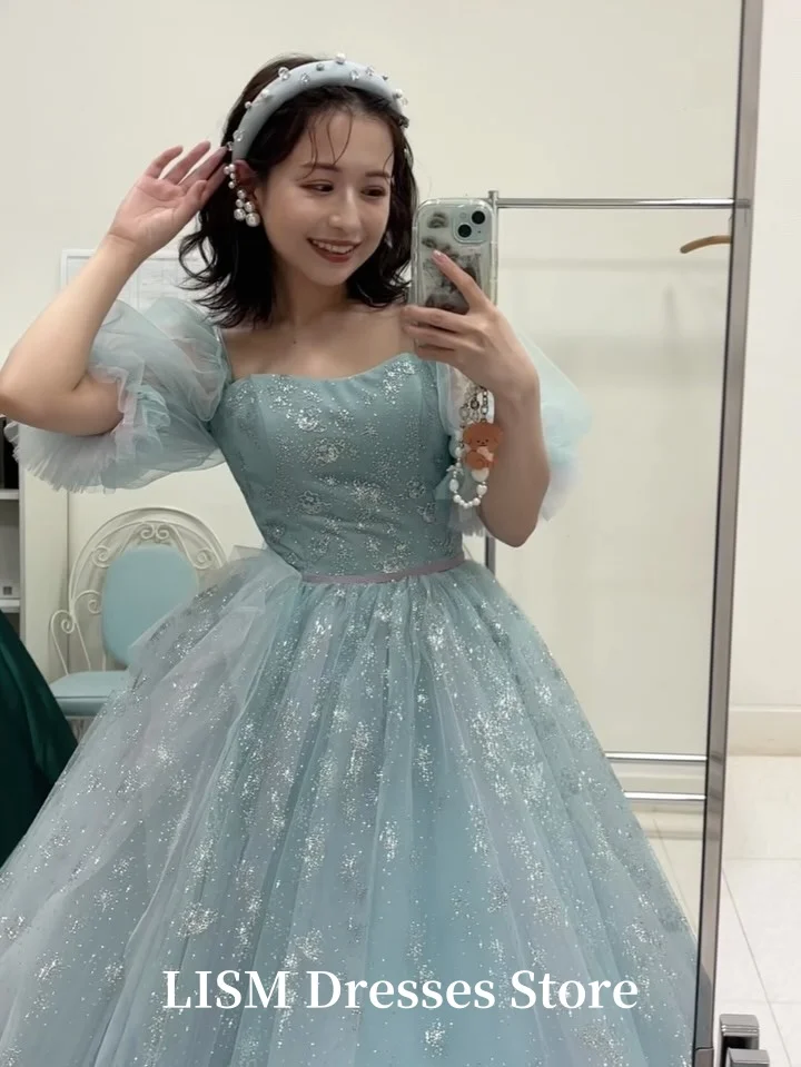 LISM فساتين سهرة نصف كم على شكل قلب من الحرير تول أنيقة طويلة فساتين لحضور الحفلات الموسيقية تبادل لاطلاق النار صورة مخصصة فستان حفلة в Ders