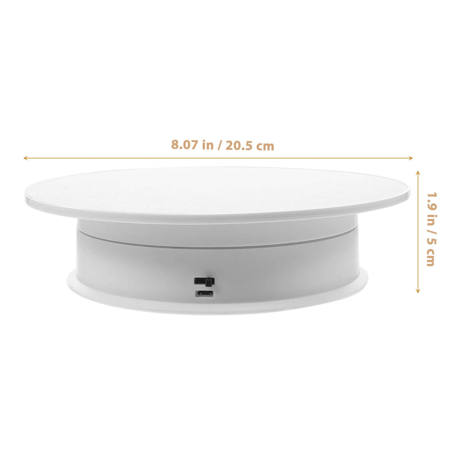 

Round Electric Rotating Display Turntable For Jewelry Watch Collection Reusable Plastic Rotatable Stand Automatic Desktop