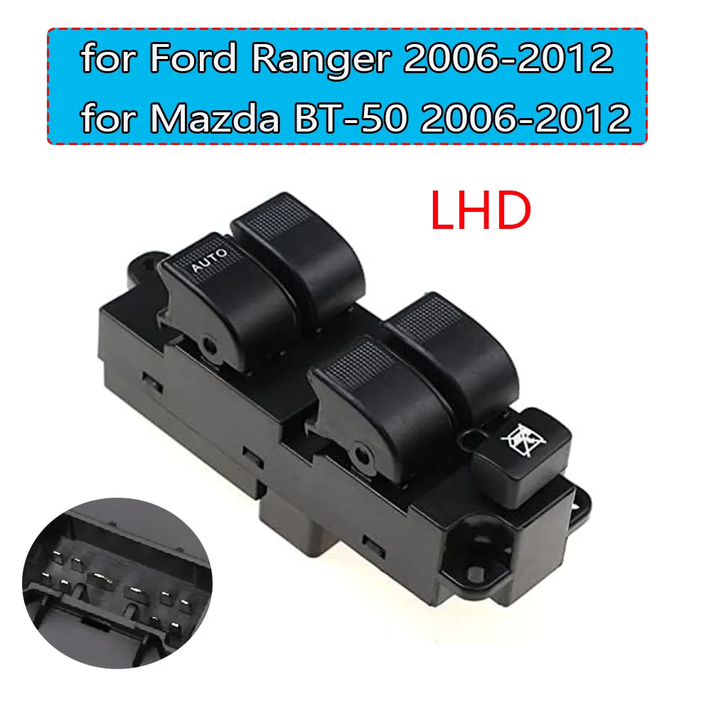 

Front Left Electric Power Window Control Switch for Ford Ranger Mazda BT-50 2006 2007 2008 2009 2010 2011 2012 Car Accessories