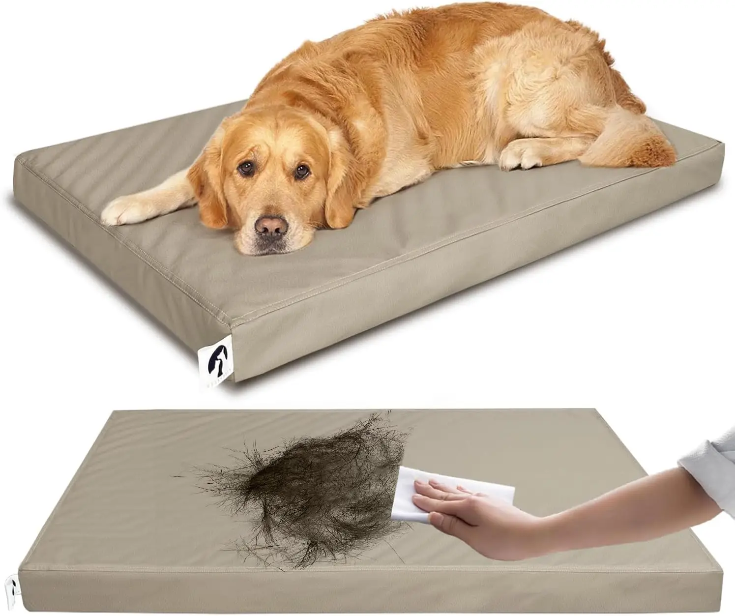 

Кожаная кровать для собак Xl, водонепроницаемые, устойчивые к волосам кровати для собак с моющимися чехлами, ортопедический ящик для яиц, пенопластовая кровать для домашних животных