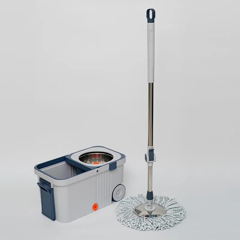 running model rotating  household lazy one drag net mop new mop bucket with wheels thickened and enlarged