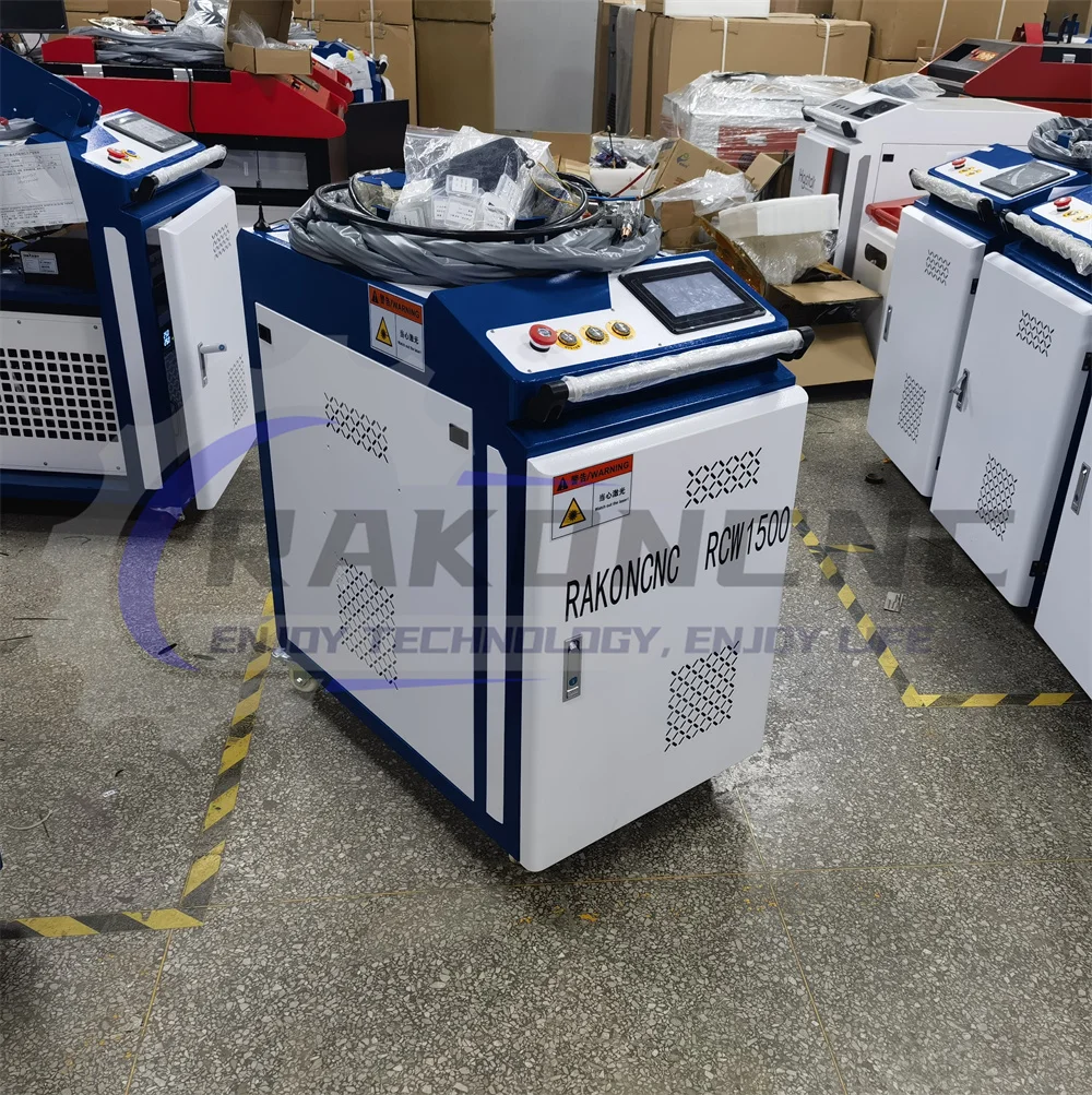 Jinan Rakoncnc RCW 1000 Fiber Laser Welder Mini Metal Rust Moved Laser Cleaning Machine Cutting Steel Aluminum