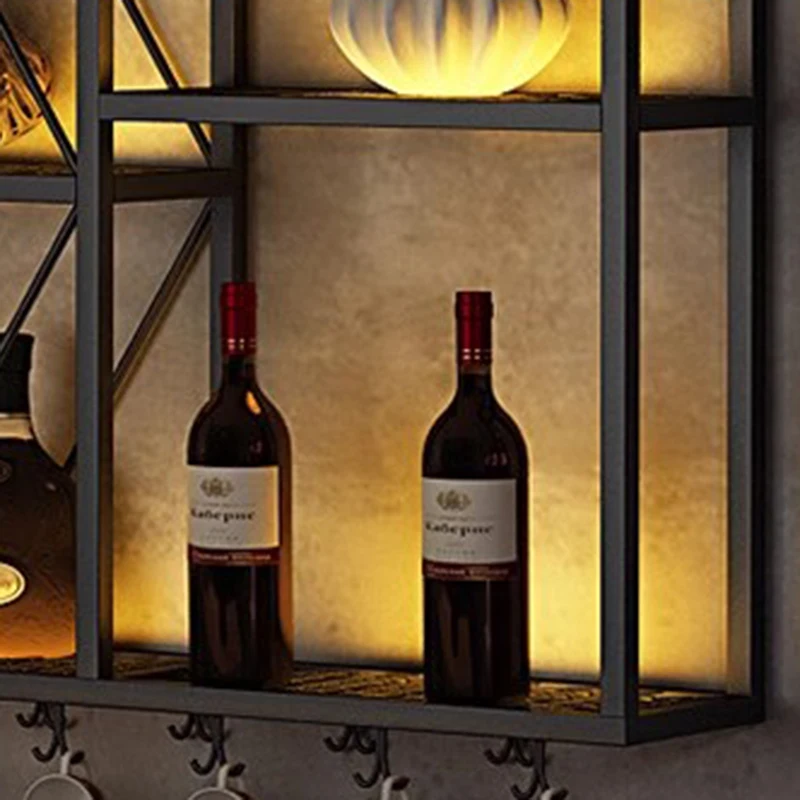 Minimalist Commercial Wine Cabinet Wall Mounted Display Buffet Kitchen Wine Rack Designer Restaurant Vitrina Hotel Furniture