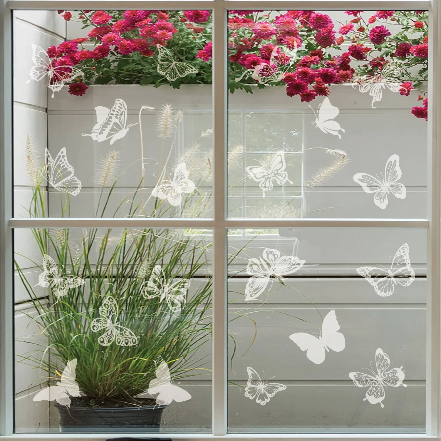 Creative Static Butterfly Anti-collision Window Stickers Removed Static Warning Birds Anti-collision Glass Door Window Sticker