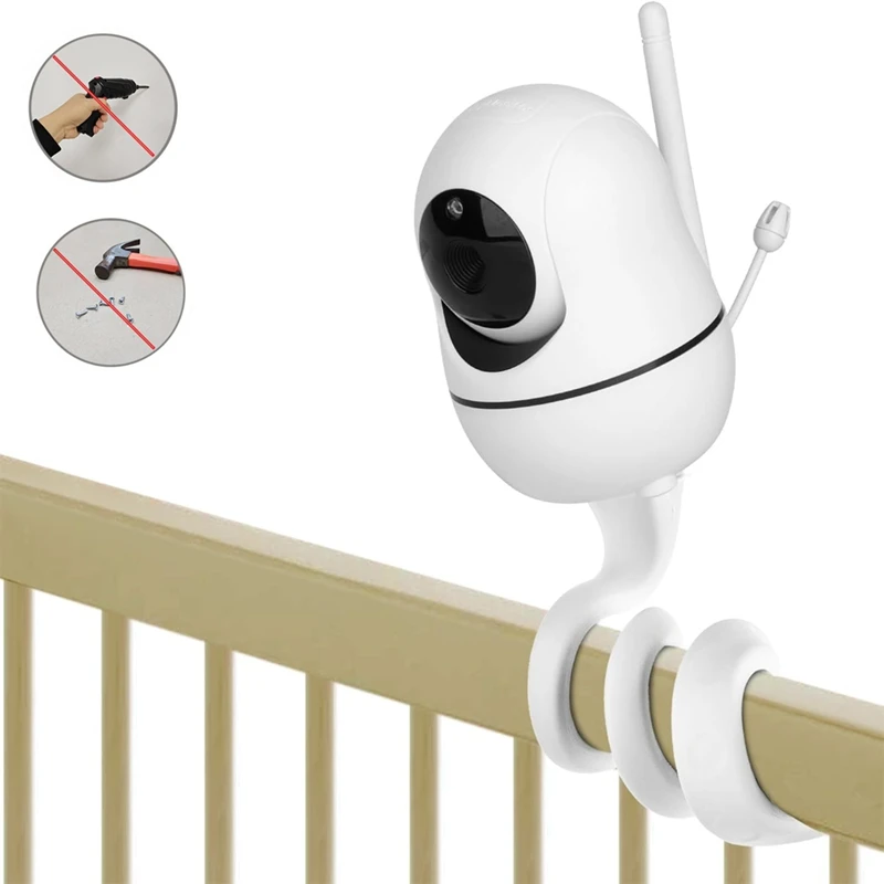 Силиконовый кронштейн для монитора Best-Baby, совместимый с SM70PTZ/SM650/SM50/SM55, многофункциональный белый силиконовый кронштейн