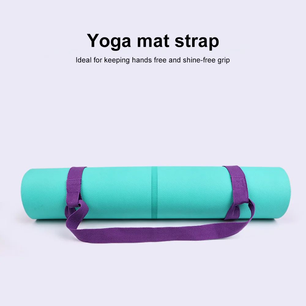 เสื่อโยคะเข็มขัดปรับกีฬาสายคล้องไหล่เข็มขัดยืดยืดหยุ่นเข็มขัดโยคะเสื่อโยคะผูกเข็มขัด