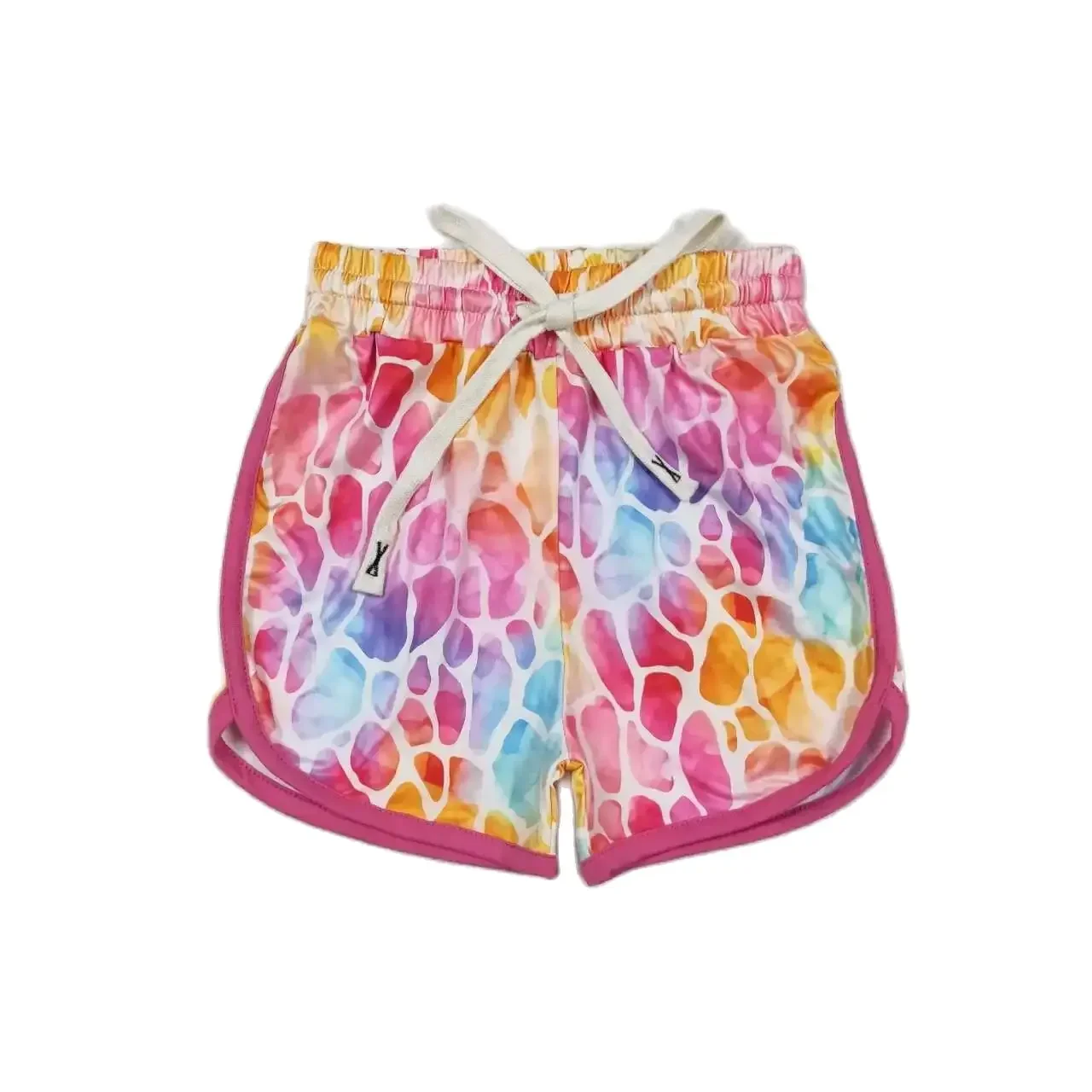 

SS0229 Fashionable Colors, Bright And Comfortable To Wear Girl Shorts Colored Stones Print With Children Clothes