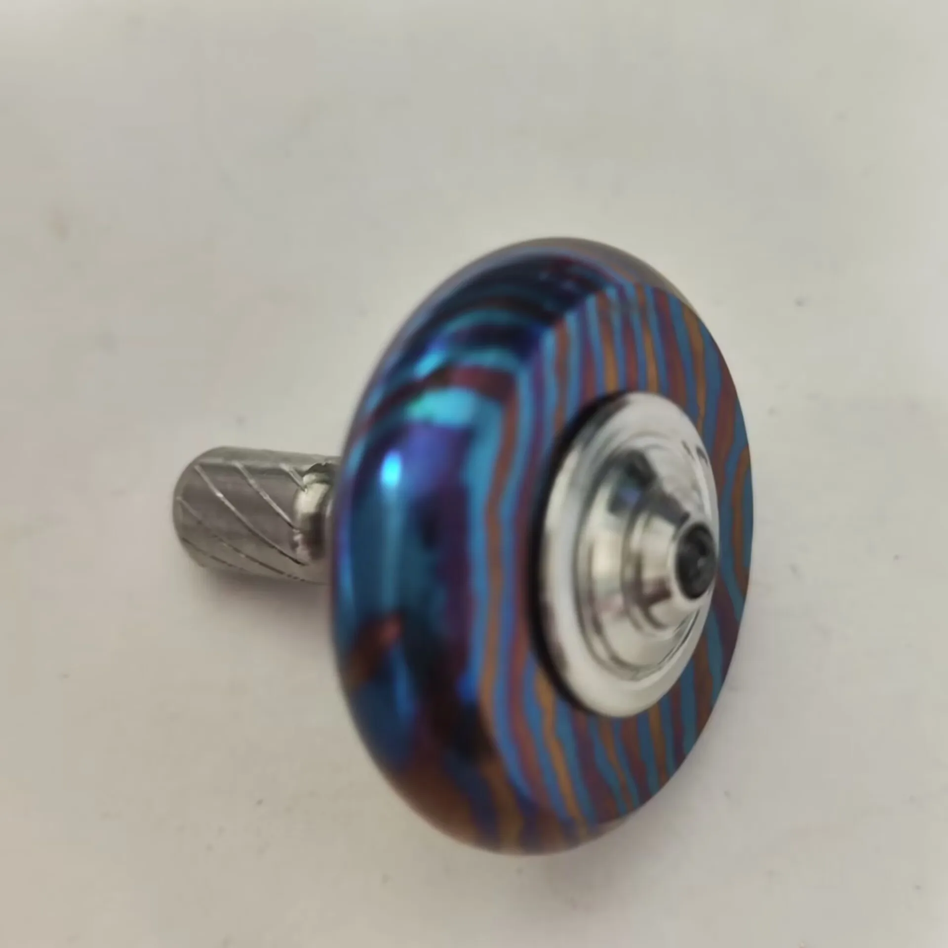 

New Titanium Alloy Body Spinning Top Finger Spinner Ceramic Bead Fidget EDC Toy