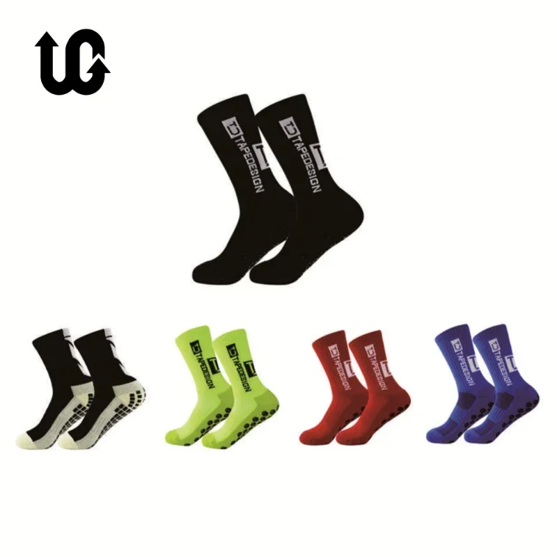 

UGUPGRADE 2023 New Style FB Football Round Silicone Suction Cup Grip Anti Slip Soccer Sports Men Women Baseball Rugby Socks