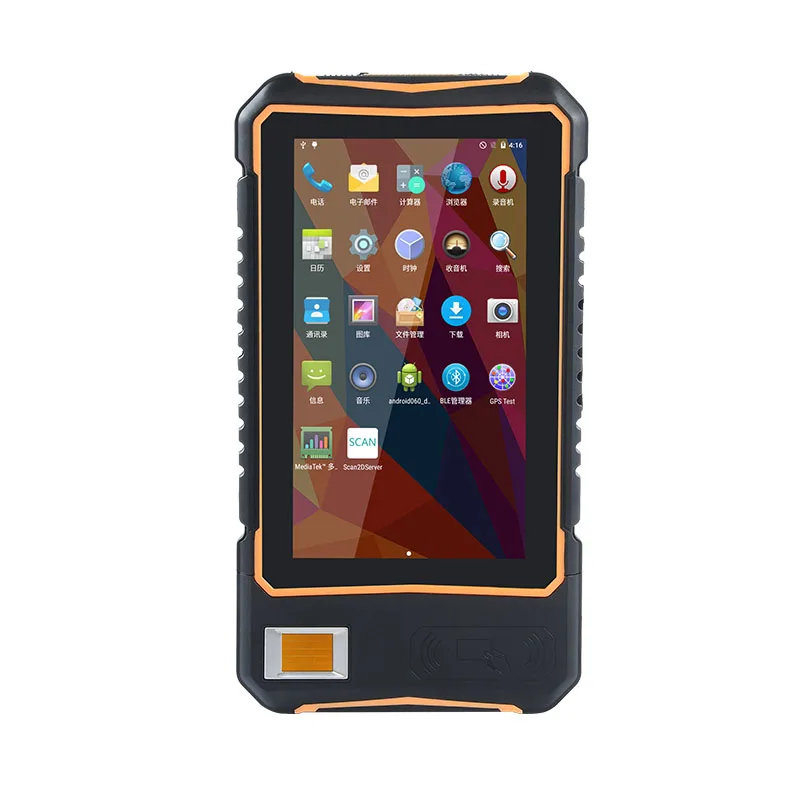 Dual Band LF/HF/UHF RFID Reader Android Tablet NFC /Writer with 7 Inches Touch Screen Wireless Microchip Scanner