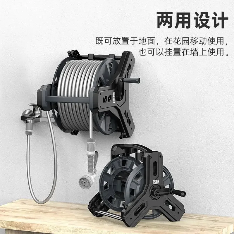Premium Color Random Hose Reels Garden Power Tools Water Pipe Cart Storage Rack Garden Watering Flushing Floor Hose Set