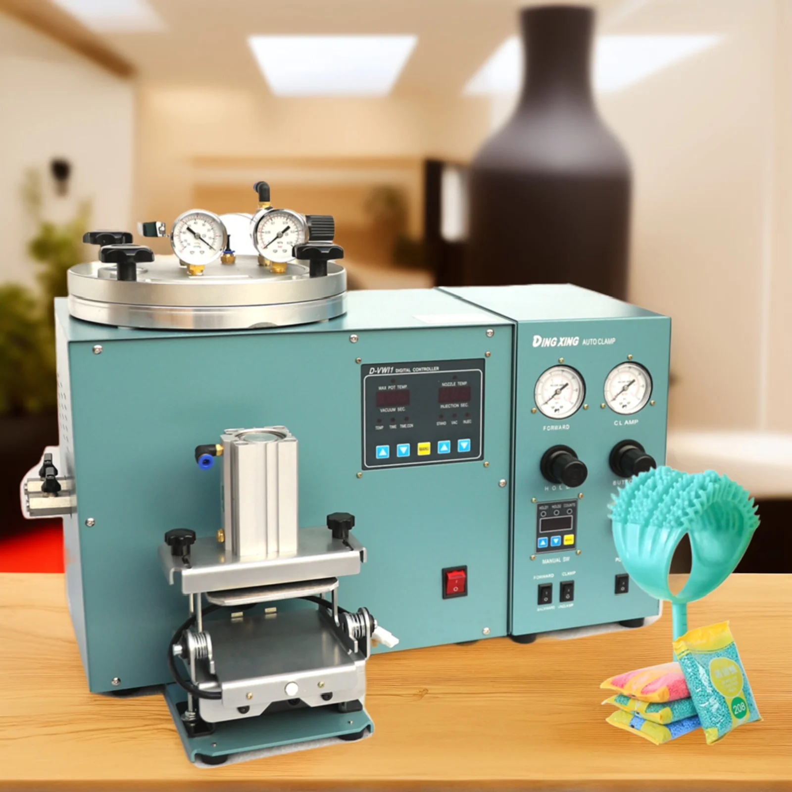 Kinway 2025 New Arrival Intelligent Chip Jewelry Vacuum Wax Injector Automatic Wax Injector For Jewellery Casting Machine