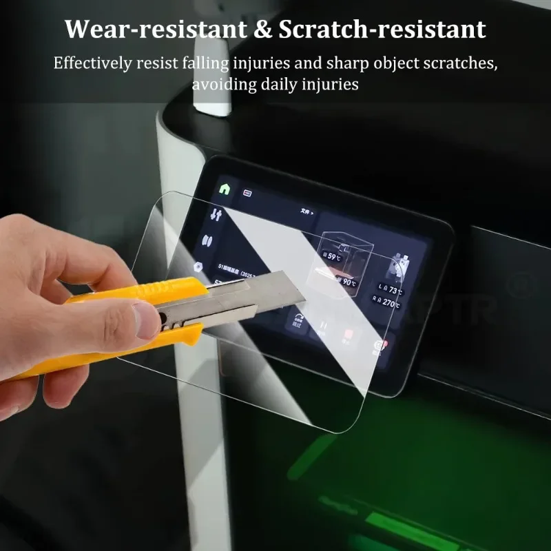 Screen Protector for Bambu Lab 3D Printers, High Definition Anti-Scratch Protective Film Compatible with A1 X1C P2S H2D H2S H2C