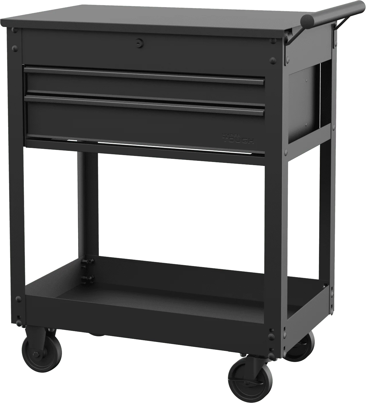 

28-inch Steel Mechanics Tool Cart, 500 lb Capacity, Powder-Coated Finish, Black