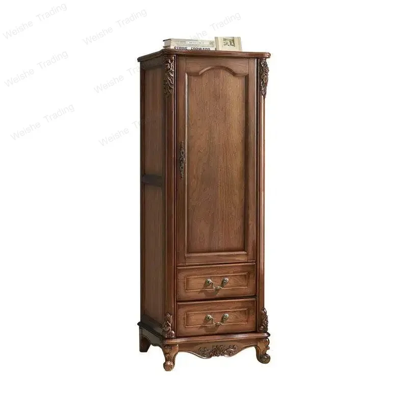 Dust Proof Vintage Wardrobes Orgnizer Aesthetic Display Clothes Wardrobe Bedroom Wooden Modern Armario De Ropa Bedroom Furniture