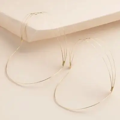 2Pcs Crown DIY Base Hair Decor Accessory Simple Iron Frame for Bridal Headdress Banquet Party Hairband Charm Support