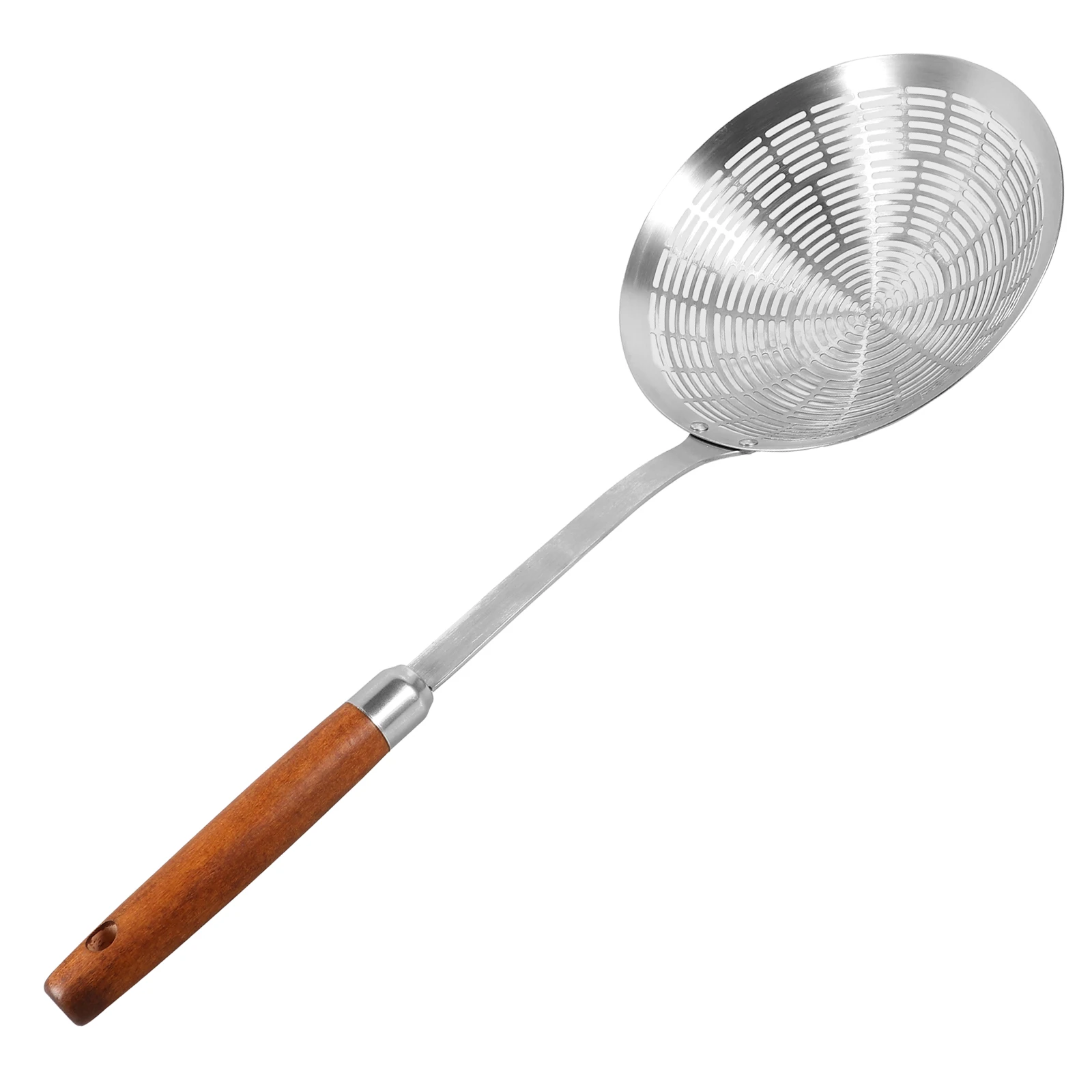 

Stainless Steel Large Slotted Spoon Long Handle for Pasta Noodle Draining Frying Food Kitchen Strainer Scoop Large Slotted Spoon