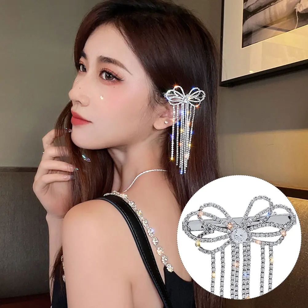 

Rhinestone Hair Clips Women Barrettes Stylish Accessories For Beautiful Appearance Hairstyling