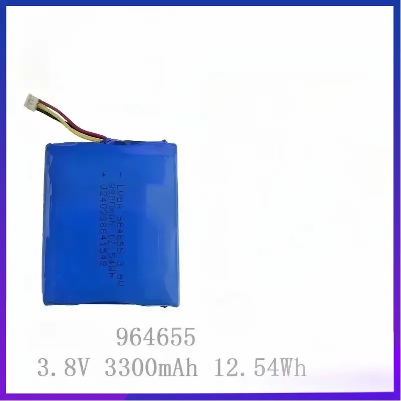For 964655 Lithium Battery 3.8V 3300mAh Built-in Rechargeable Product Replacement Power Cell