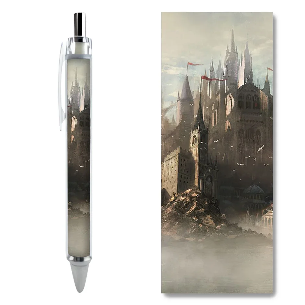 2/4PCS Brown Series Gothic Castle Gel Pens Artistic Writing Supplies Functional Stationery Items Office Usage Limited Edition