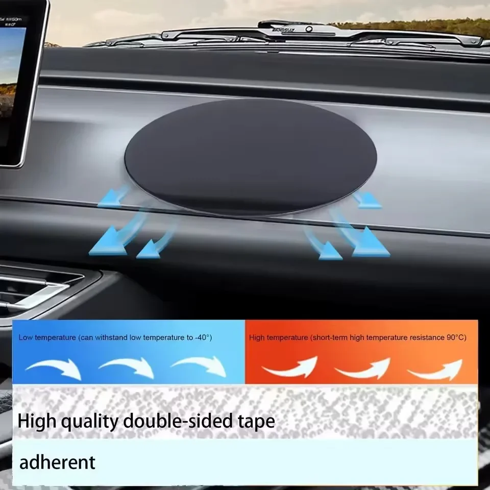 Disco di montaggio per pad adesivo per cruscotto ad alto legame Adesivi bifacciali Base di supporto di ricambio per supporto per telefono a ventosa per auto