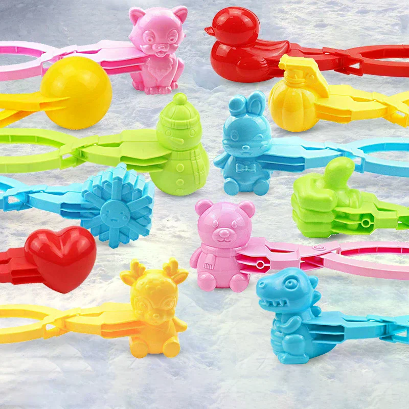 Duck Shaped Rice Mold Maker Clip Children Outdoor Plastic Duck Rice Mold DIY Snowball Maker Sushi Mold With Handle Cute