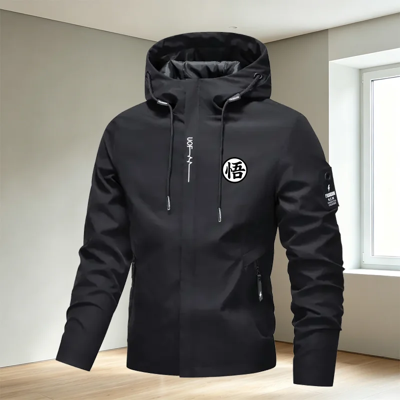 Spring and Autumn windproof fashionable jackets for men and women suitable for travel and hiking hooded jackets with pockets