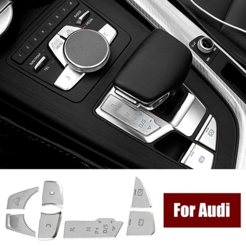 

A + ABS автомобильная консоль мультимедийная панель переключателя накладка для Audi A4 B9 A5 2017-2019