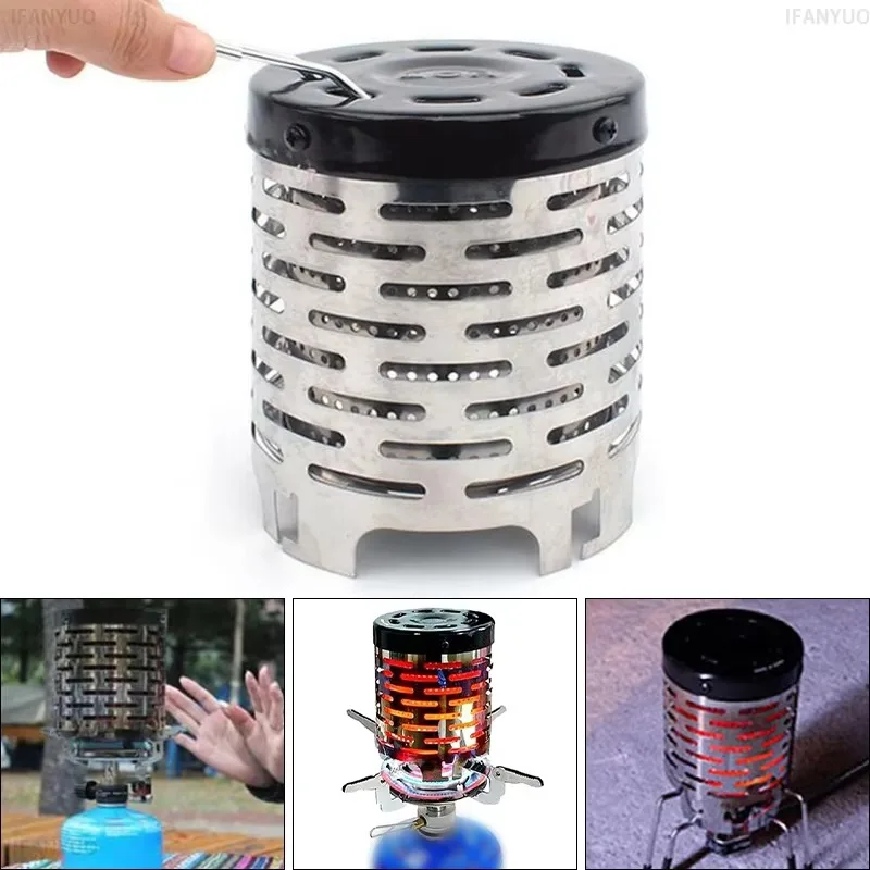 Stainless Steel Heating Cover Outdoor Camping Heating Stove Infrared Heater Camping Baking Stove Cassette Baking Stove