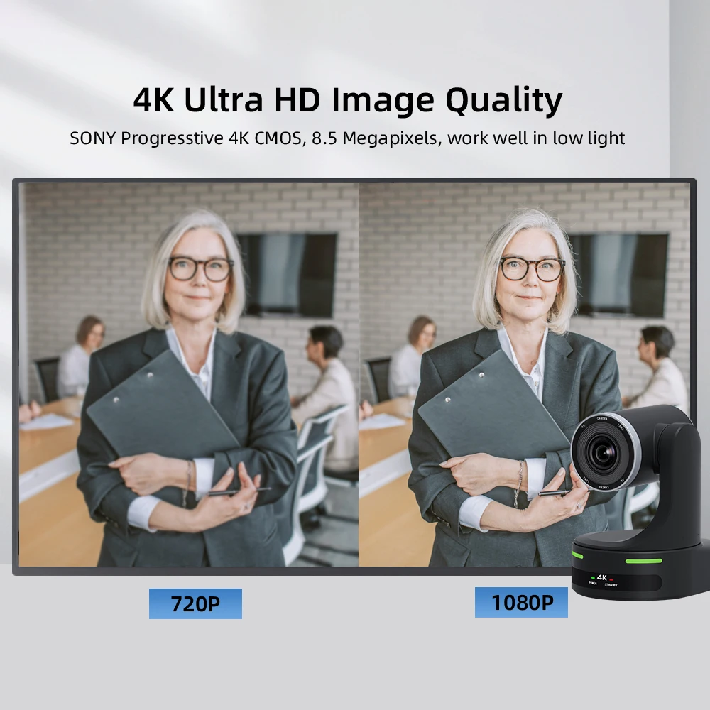 4K30FPS 20x Optical Zoom AI Tracking Zone Tracking PoE NDI PTZ Camera HDM1 USB3.0 IP SDI Livestreaming Broadcast PTZ Camera