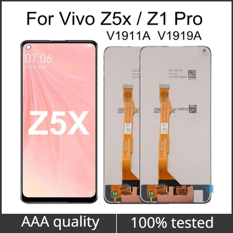 

ЖК-дисплей 6,53 дюйма для Vivo Z5x V1911A V1919A, детали для замены ЖК-дисплея Vivo Z1 Pro